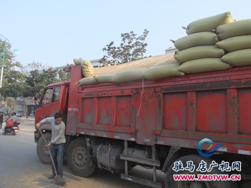 滿(mǎn)載小麥的貨車(chē).JPG