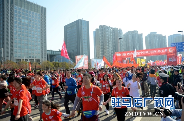 11.馬拉松開跑，跑友們向終點沖去。通訊員 劉名洋攝.JPG