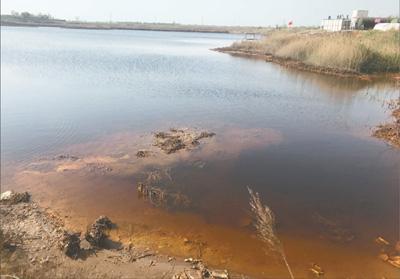 在天津市靜海區(qū)佟家莊村，污水滲坑周邊的9家企業(yè)均已倒閉或停產(chǎn)，仍散發(fā)出刺鼻的氣味。本報記者 靳 博攝