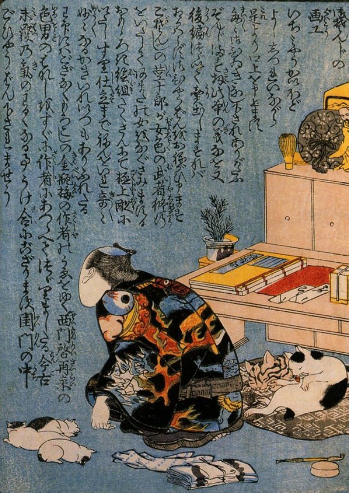 歡迎來到浮世繪的貓世界！大師們吸貓的方式還真是別具一格 