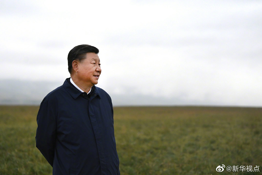 習(xí)近平考察山丹培黎學(xué)校和山丹馬場(chǎng)