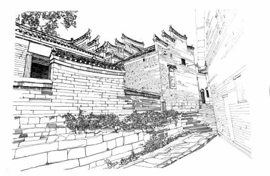 農(nóng)業(yè)時(shí)代的溫度：來自中國(guó)村落文化研究中心的傳統(tǒng)村落建筑手繪圖 