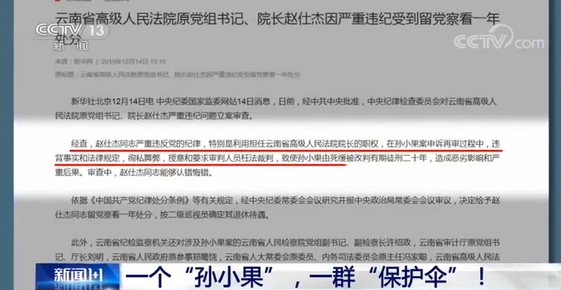 新聞1＋1丨一個(gè)“孫小果”，一群“保護(hù)傘”！-中新網(wǎng)