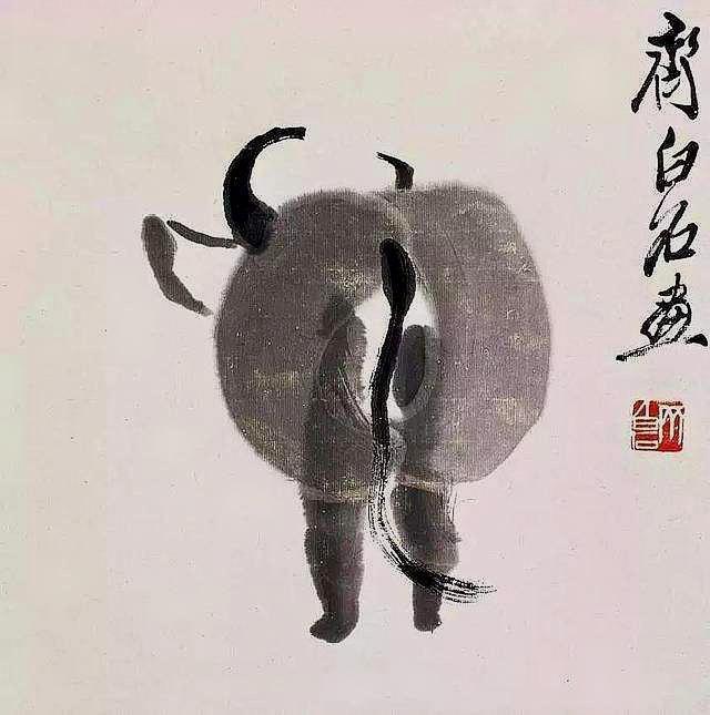 齊白石這幅畫賣2012萬，網(wǎng)友看不懂，專家：放大10倍看那皮鞭子 