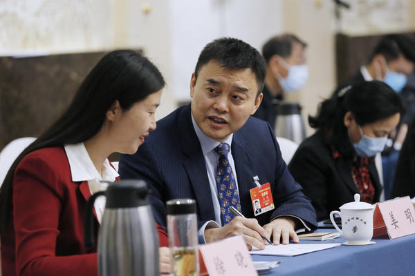 河南代表團(tuán)審議關(guān)于政府工作報(bào)告等七個(gè)決議草案