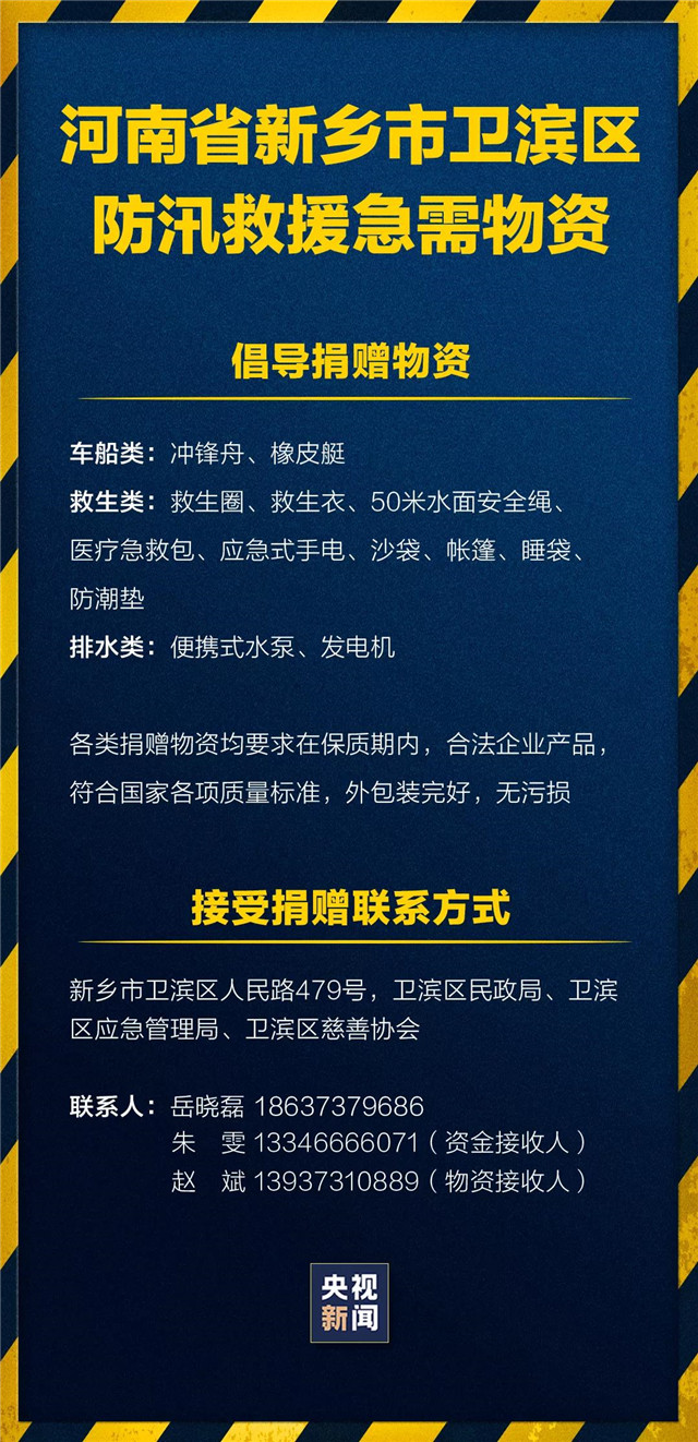 緊急擴散！新鄉(xiāng)、鶴壁急需救援物資