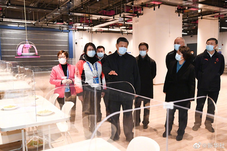 習近平在北京考察冬奧會、冬殘奧會籌辦備賽工作