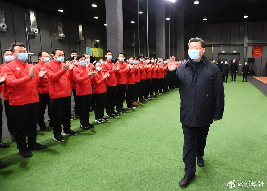 習近平在北京考察冬奧會、冬殘奧會籌辦備賽工作