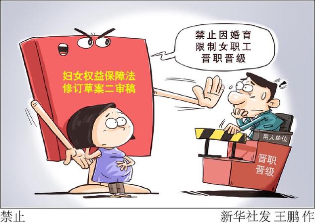 婦女權(quán)益保障法修訂草案二審稿：對(duì)拐賣婦女等侵權(quán)行為強(qiáng)制報(bào)告和排查，禁止因婚育限制女職工晉職晉級(jí)