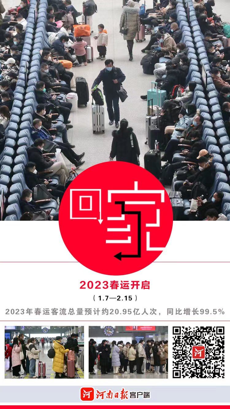 關(guān)注2023春運 | 鄭州鐵路預計發(fā)送旅客逾1203萬人 “米”字高鐵網(wǎng)作用凸顯