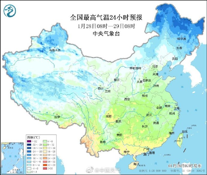 全國(guó)大部雨雪“休假”，中東部將迎明顯回暖