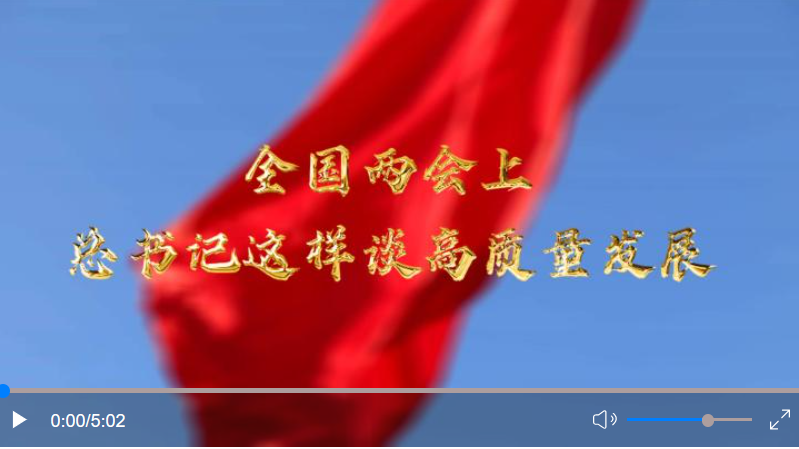  全國(guó)兩會(huì)上，總書記這樣談高質(zhì)量發(fā)展