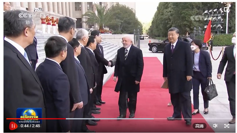 習(xí)近平舉行儀式歡迎巴西總統(tǒng)訪(fǎng)華