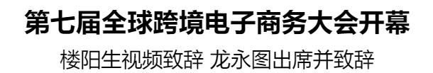 第七屆全球跨境電子商務(wù)大會開幕