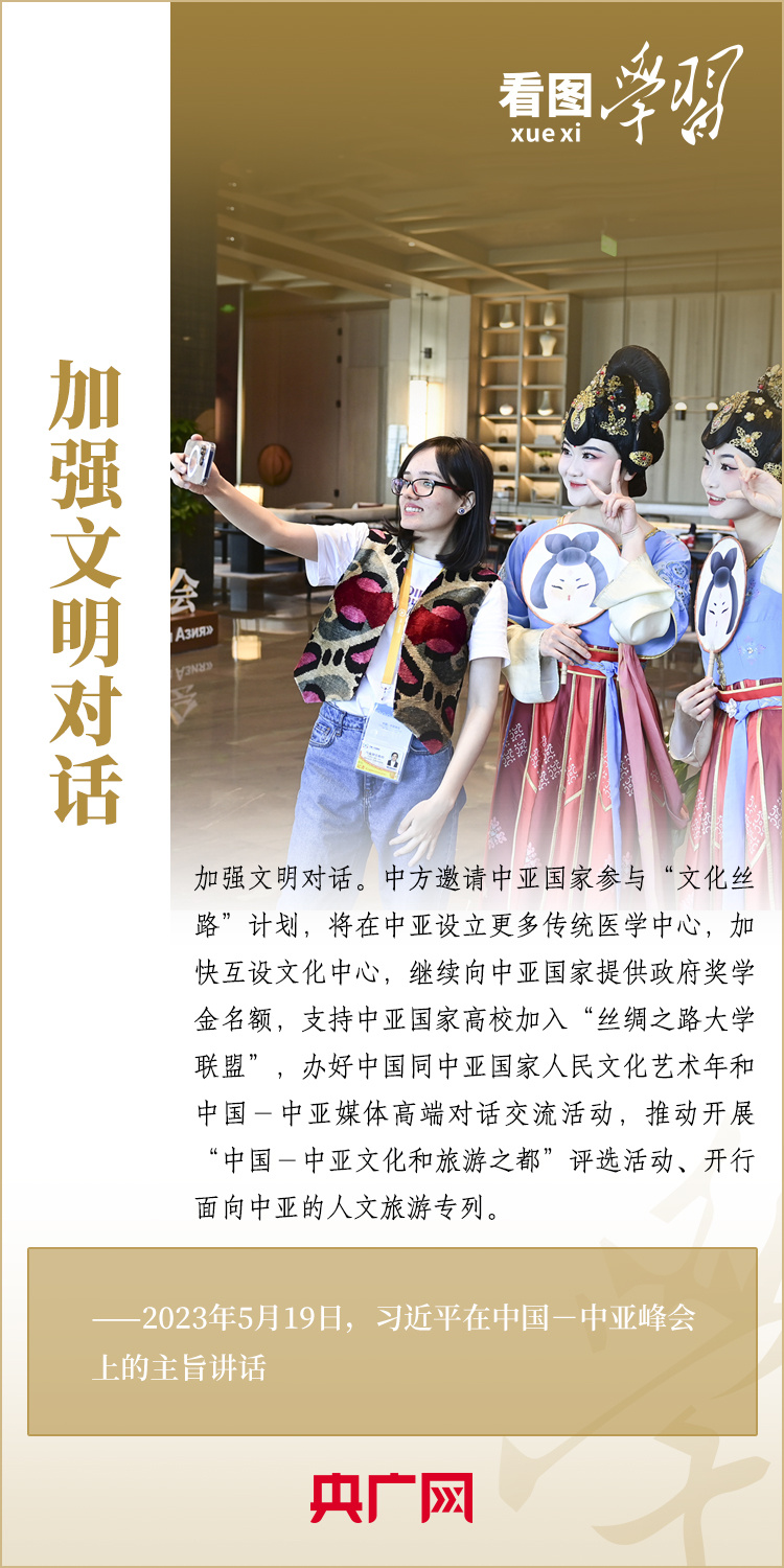  看圖學(xué)習(xí)丨深化中國同中亞國家合作，習(xí)近平主席提出這“八點(diǎn)建議”