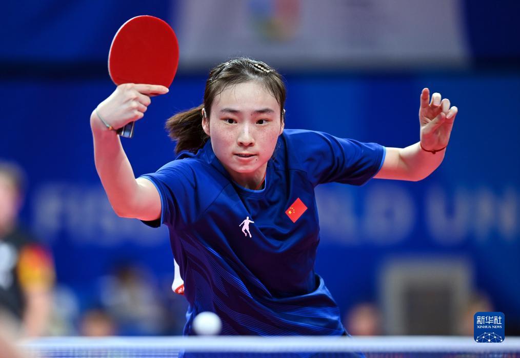 成都大運(yùn)會(huì)丨乒乓球——女子團(tuán)體賽：中國(guó)隊(duì)晉級(jí)決賽