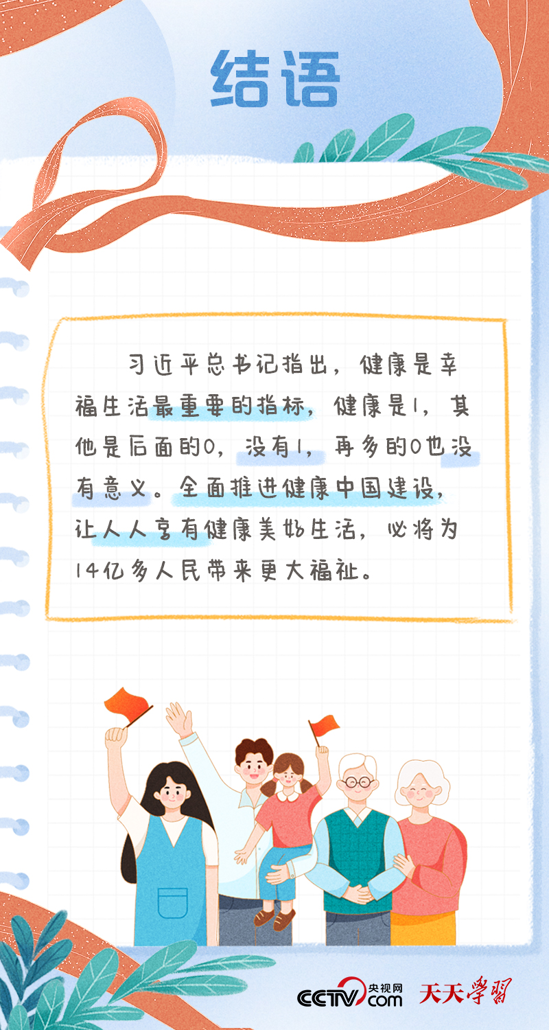 學(xué)習(xí)筆記｜健康中國(guó)——“健康是1，其他是后面的0”