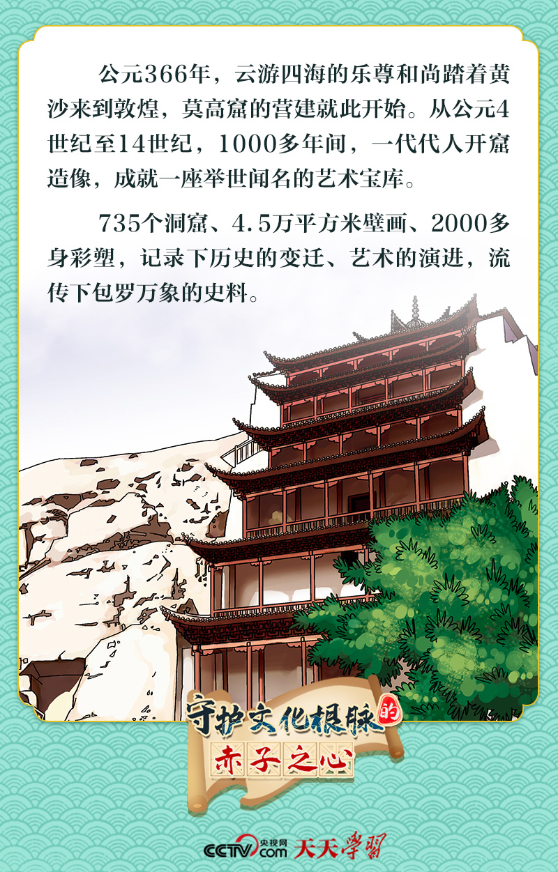 天天學(xué)習｜守護文化根脈的赤子之心·千年敦煌
