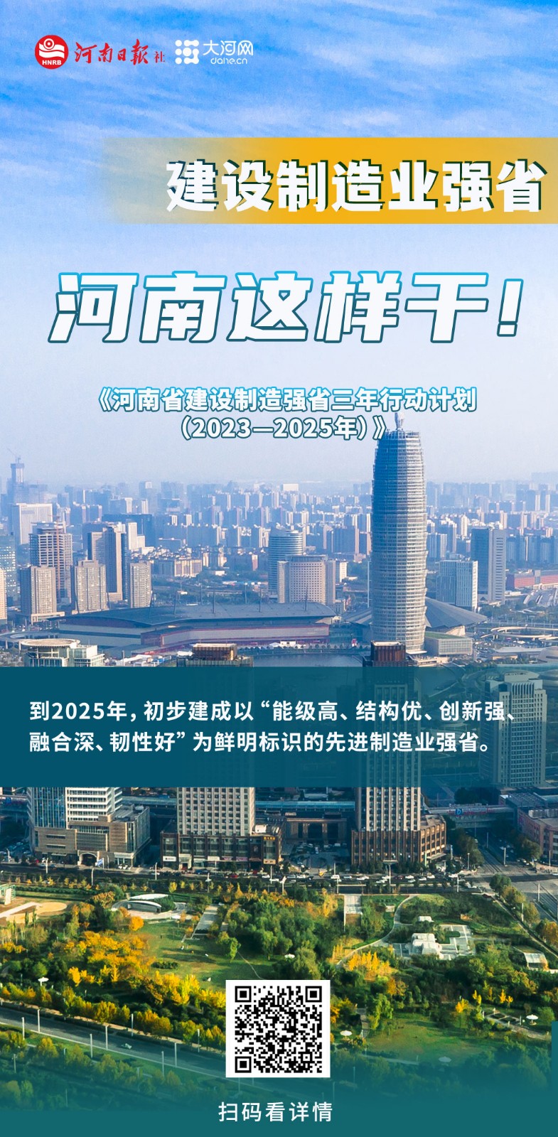 海報(bào)丨建設(shè)制造業(yè)強(qiáng)省，河南這樣干！