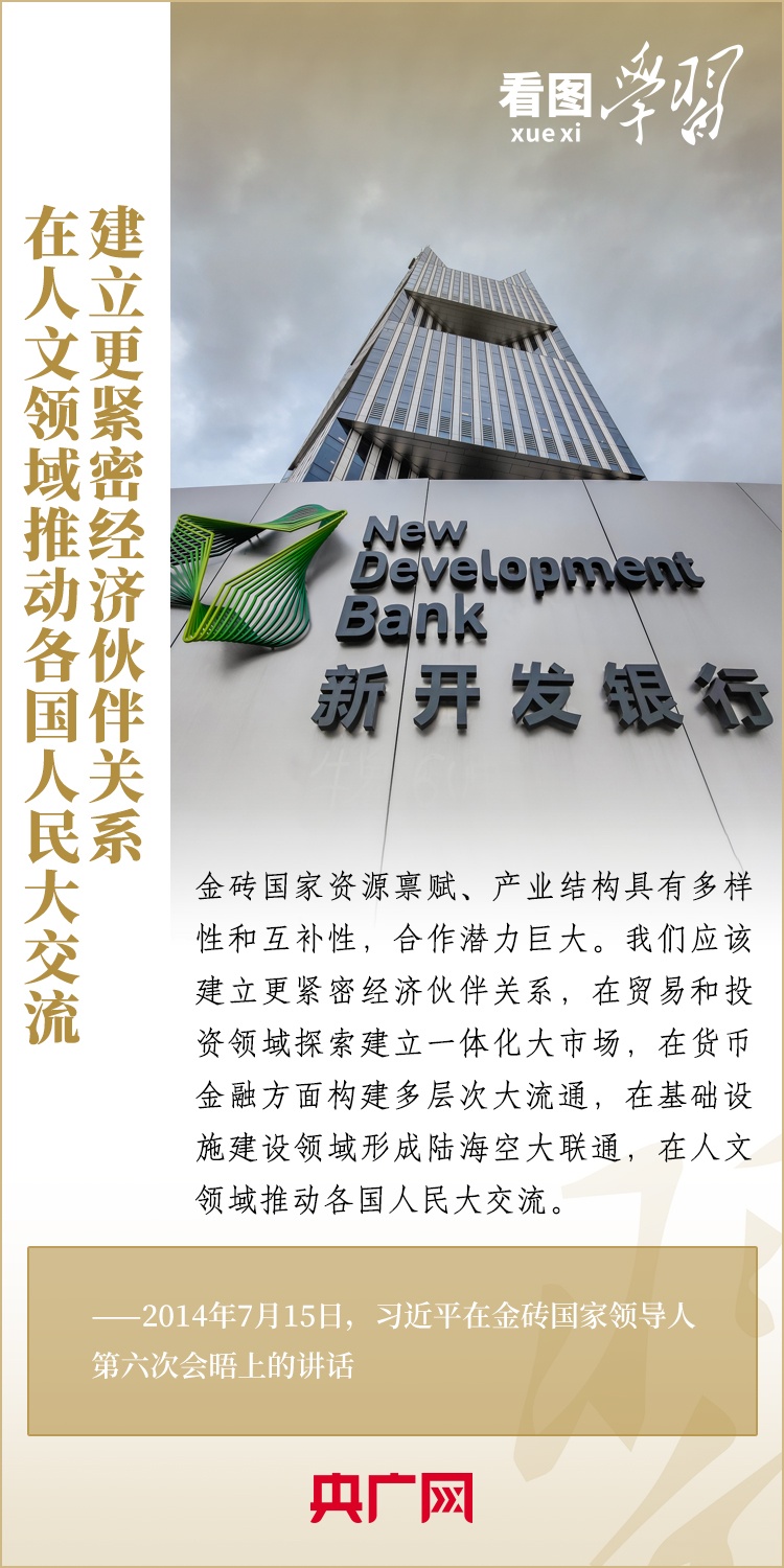 看圖學(xué)習 | 金磚國家是守望相助的大家庭、合作共贏的好伙伴