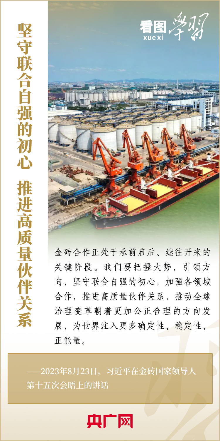 看圖學(xué)習(xí)丨以金磚責(zé)任應(yīng)對(duì)共同挑戰(zhàn) 以金磚擔(dān)當(dāng)開創(chuàng)美好未來