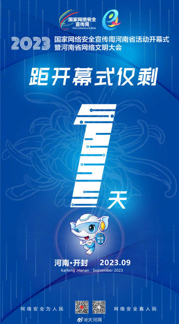 #聚焦2023網(wǎng)絡(luò)安全宣傳周河南省活動# 網(wǎng)絡(luò)安全為人民，網(wǎng)絡(luò)安全靠人民。2023年國家網(wǎng)絡(luò)安全宣傳周河南省活動開幕式暨河南省網(wǎng)絡(luò)文明大會將于9月11日在開封啟動。