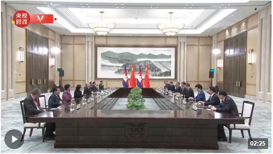 獨家視頻丨習近平會見柬埔寨國王西哈莫尼