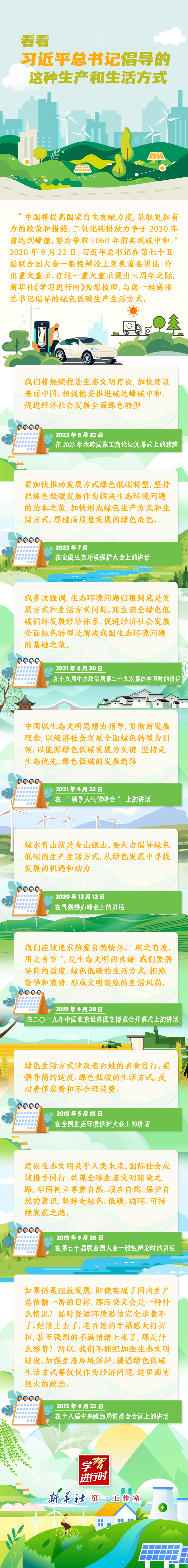 學(xué)習(xí)進(jìn)行時(shí)|看看習(xí)近平總書(shū)記倡導(dǎo)的這種生產(chǎn)和生活方式