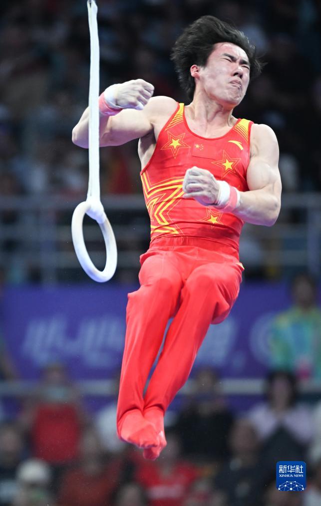 競技體操——中國隊(duì)奪得男子團(tuán)體決賽冠軍