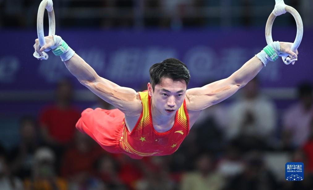 競技體操——中國隊(duì)奪得男子團(tuán)體決賽冠軍