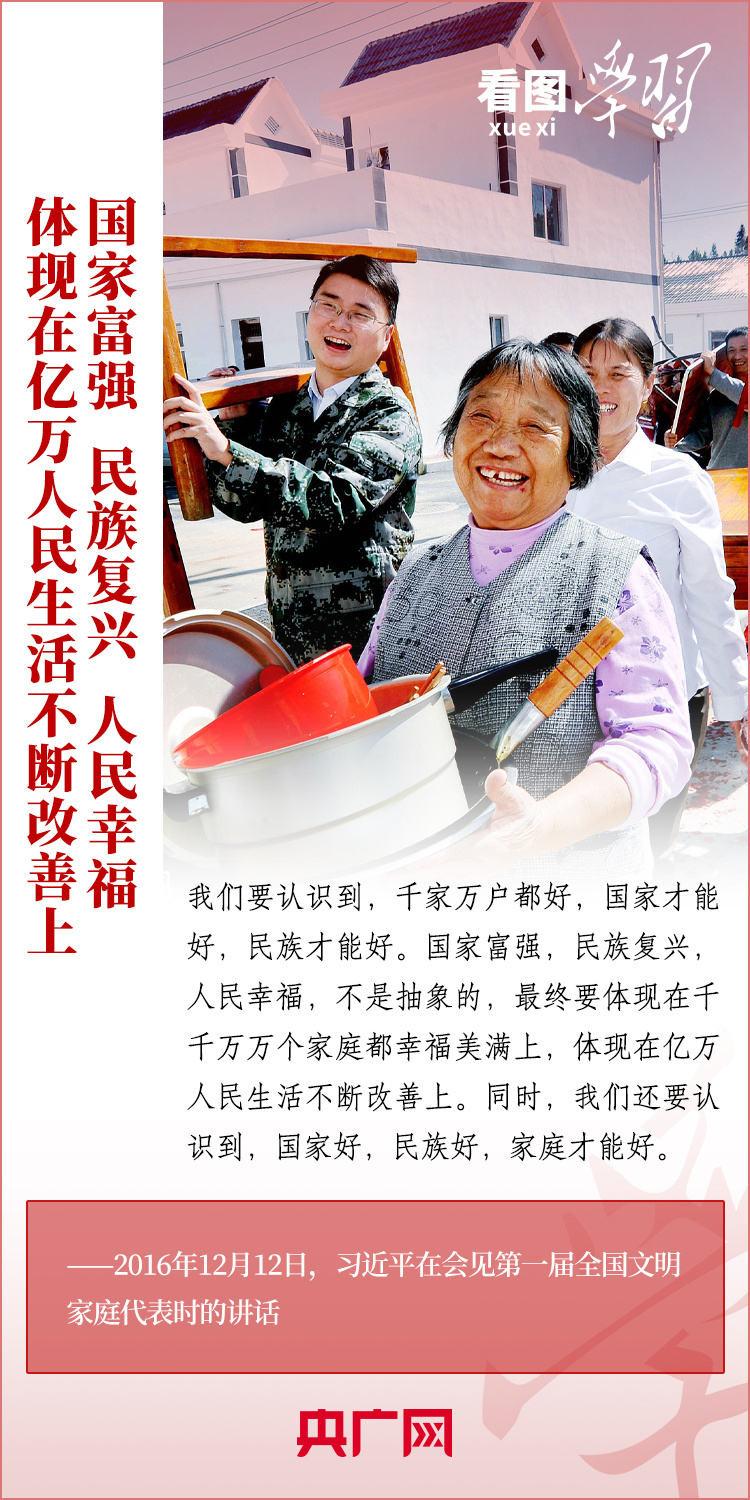 看圖學(xué)習(xí)丨總書記的家國情：“千家萬戶都好，國家才能好”