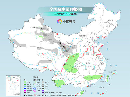 本周初降溫重心轉移至南方 西北地區(qū)雨雪頻擾