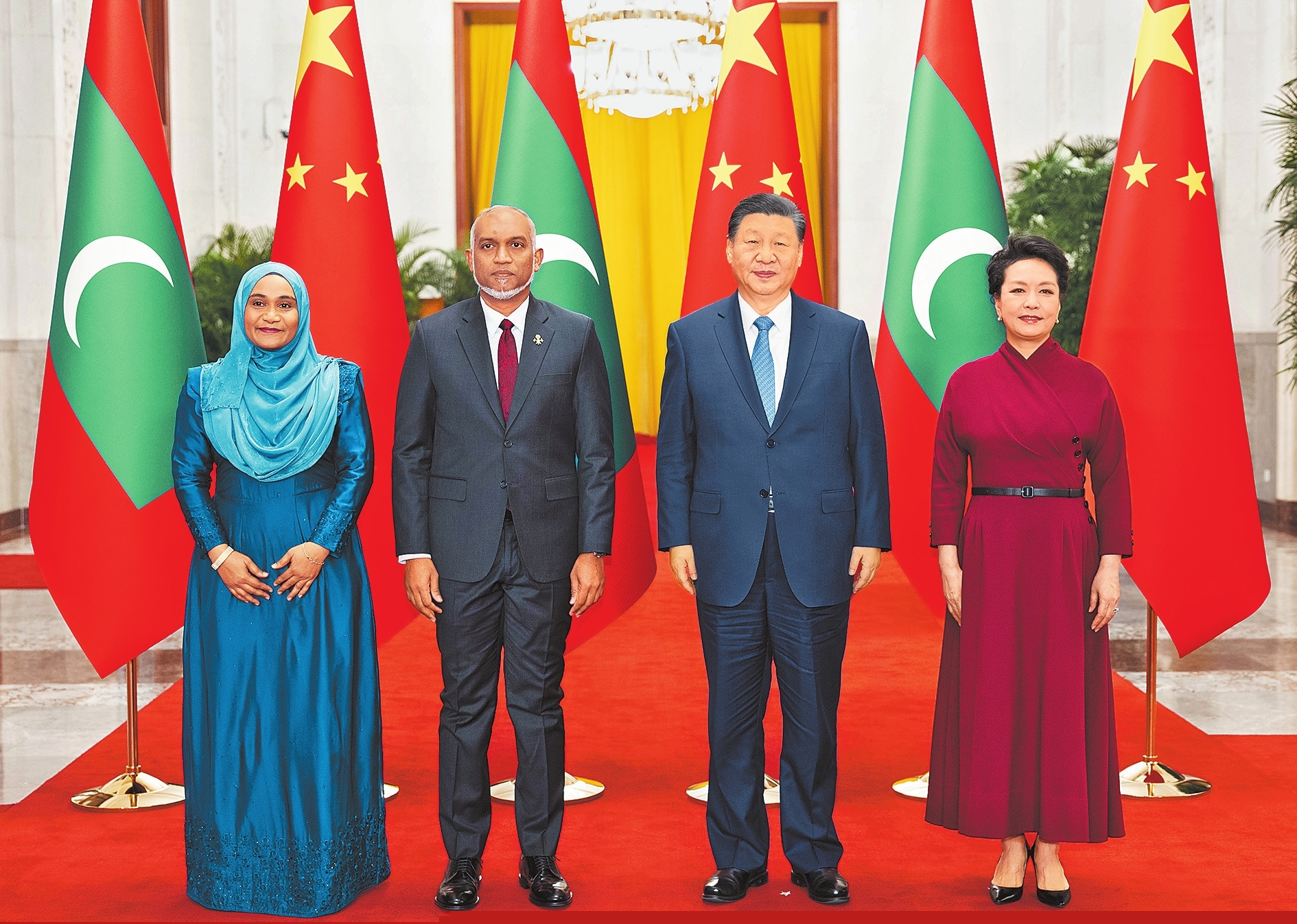 習(xí)近平同馬爾代夫總統(tǒng)穆伊茲會(huì)談