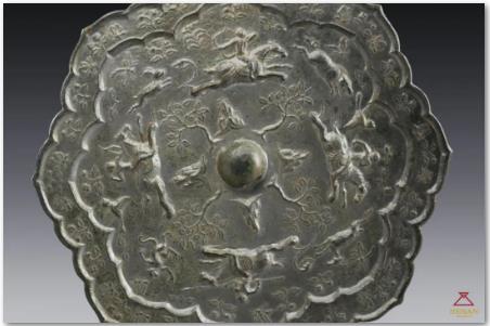 中原藏珍：騎馬狩獵紋銅鏡