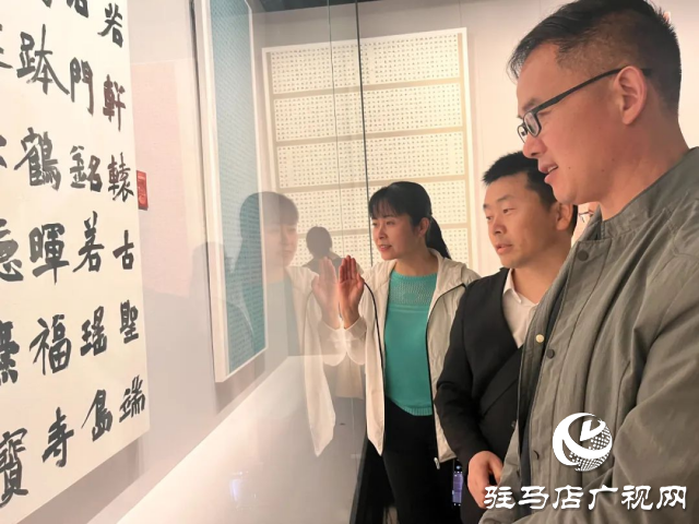 泌陽縣書法家協(xié)會(huì)會(huì)員齊聚，共賞全國第十三屆書法篆刻展