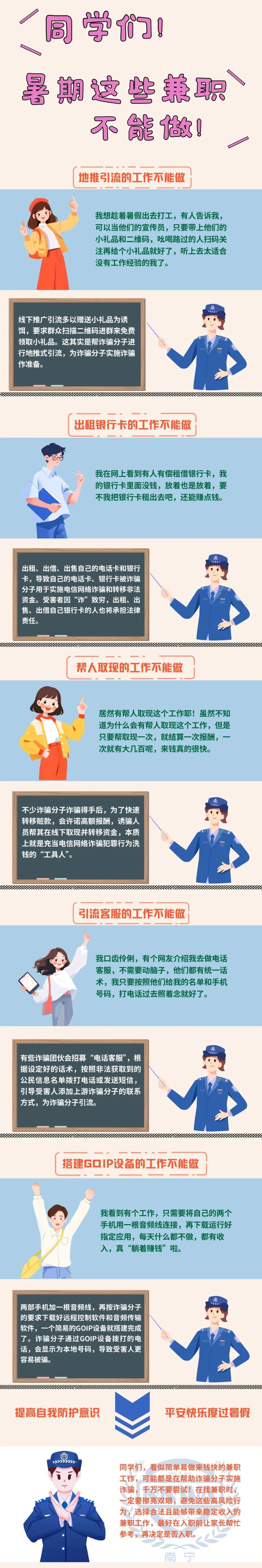 @同學(xué)們 暑期這些兼職不能做！