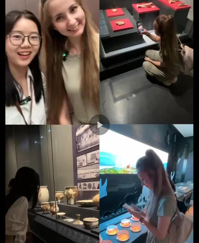 何以中國 行走河南丨外國朋友走進二里頭夏都遺址博物館 探尋“最早的中國”