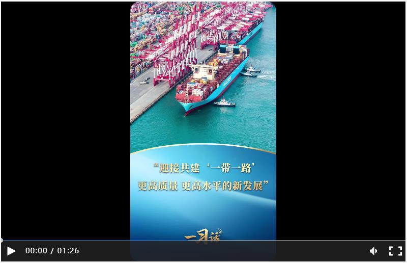 一習(xí)話(huà)丨“迎接共建‘一帶一路’更高質(zhì)量、更高水平的新發(fā)展”