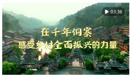 時(shí)政Vlog｜在千年侗寨，感受鄉(xiāng)村全面振興的力量