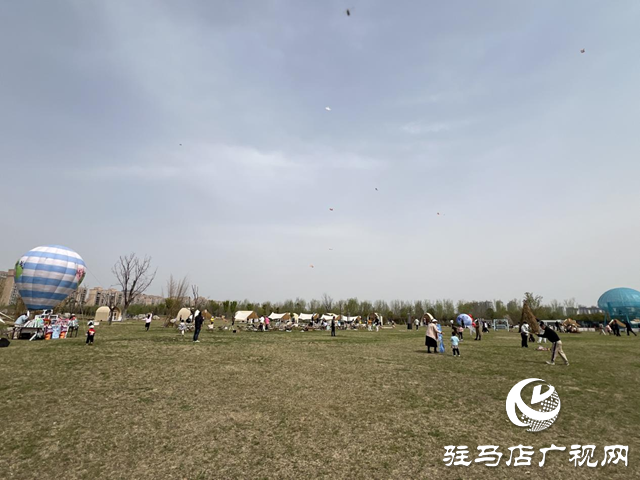 駐馬店：風箏競技賽歡樂 親子共享春日時光