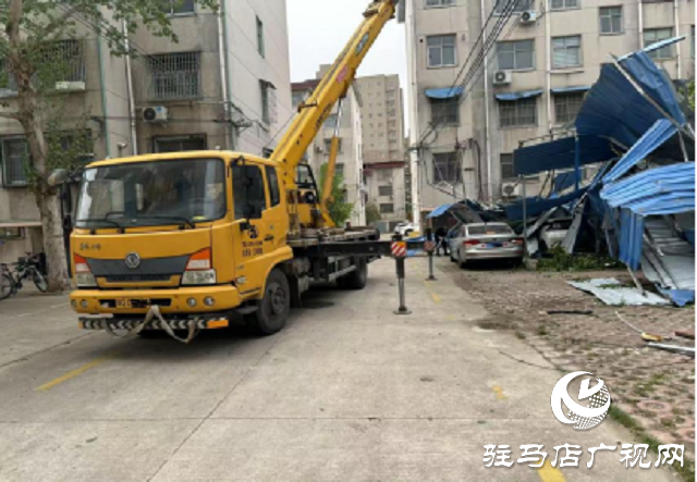 大風(fēng)天氣車(chē)輛受損  中國(guó)人壽財(cái)險(xiǎn)駐馬店公司高效救援