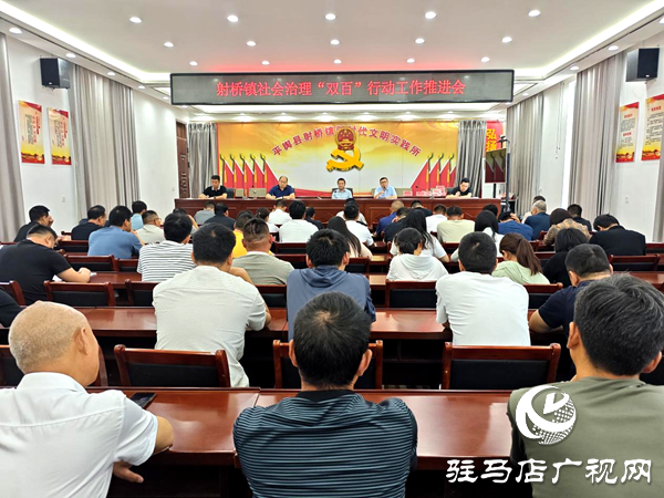 平輿縣射橋鎮(zhèn)召開社會治理“雙百”行動 工作推進(jìn)會