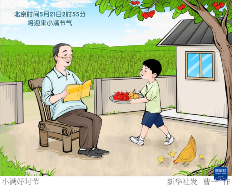節(jié)令之美丨小得盈滿：21日2時55分，小滿！