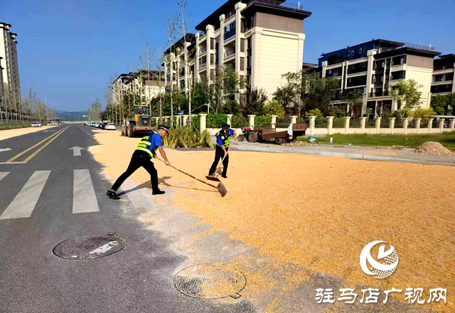 確山縣住建局:提供公共場所助力群眾曬糧
