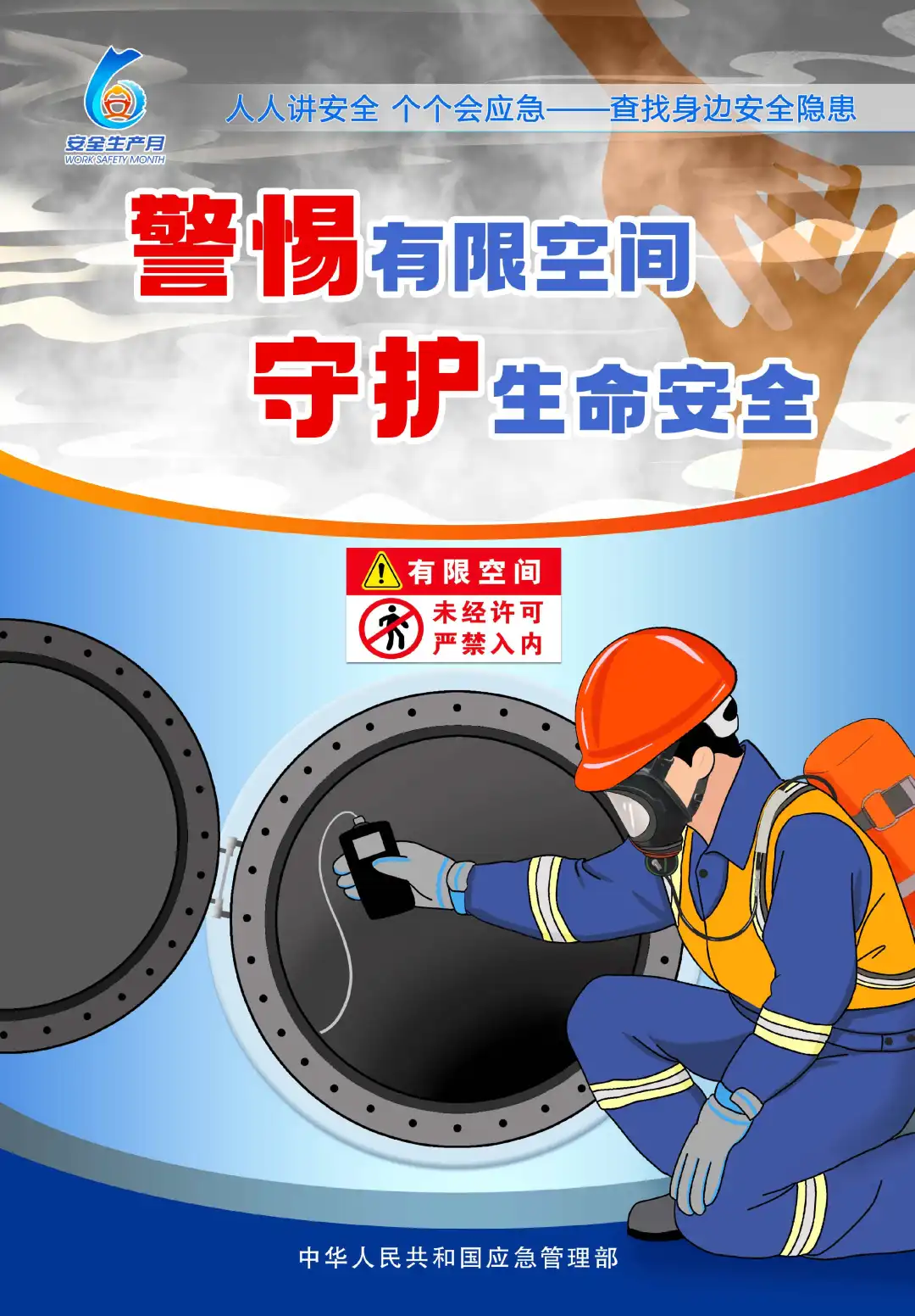 應(yīng)急管理部發(fā)布有限空間作業(yè)明白卡