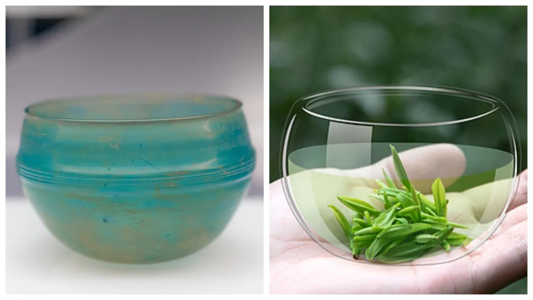 文博日歷丨誰家玻璃杯“穿越”了？這可是實打?qū)嵉臐h代產(chǎn)品