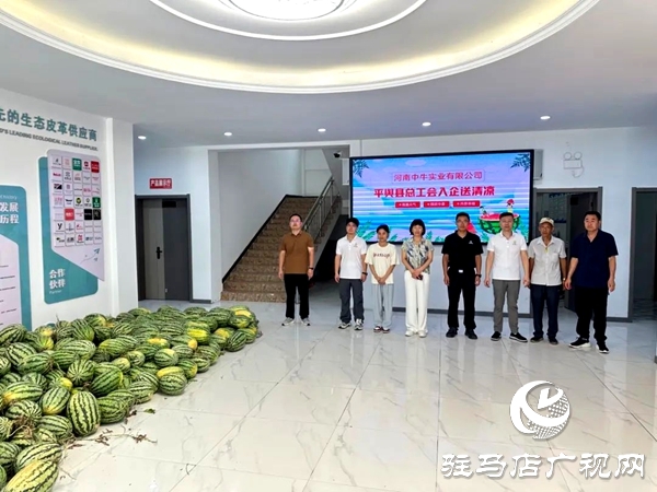 中牛實業(yè)聯(lián)合平輿縣總工會啟動夏季勞動保護專項行動為員工解暑送福利