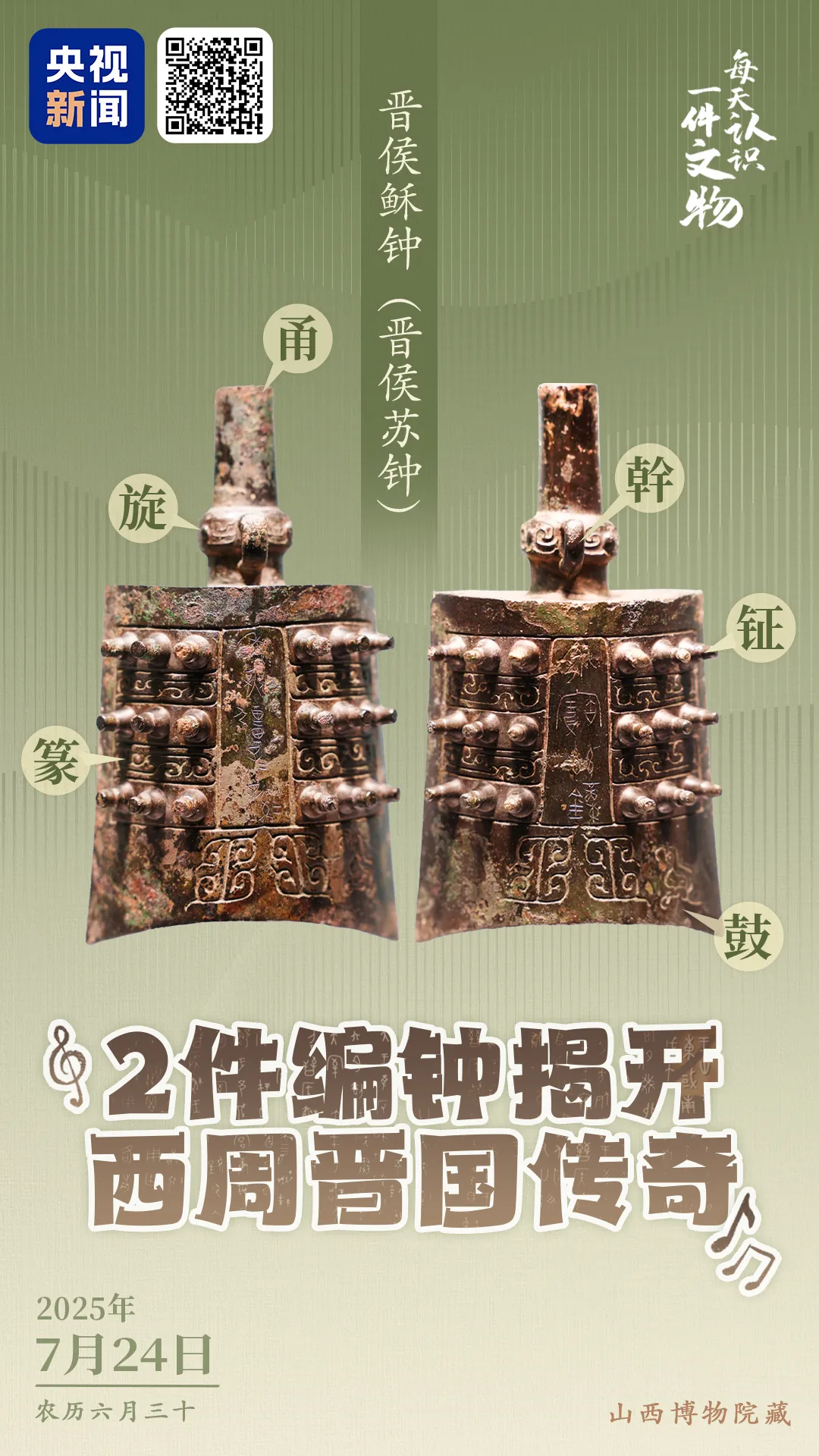 文博日歷丨看2件編鐘如何揭開(kāi)它們的“身世”真相→