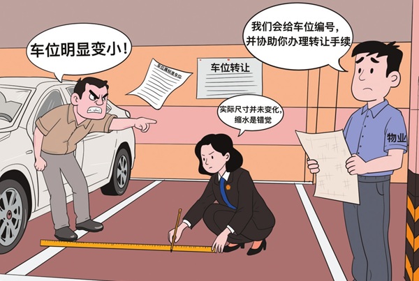 懷疑車位“縮水”狀告物業(yè) 法官實(shí)勘細(xì)調(diào)雙方言和