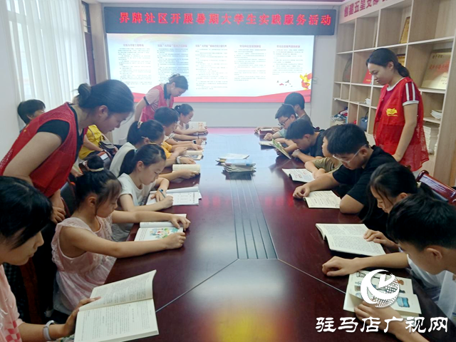 駐馬店經(jīng)濟開發(fā)區(qū)界牌社區(qū)開展暑期大學(xué)生實踐服務(wù)活動